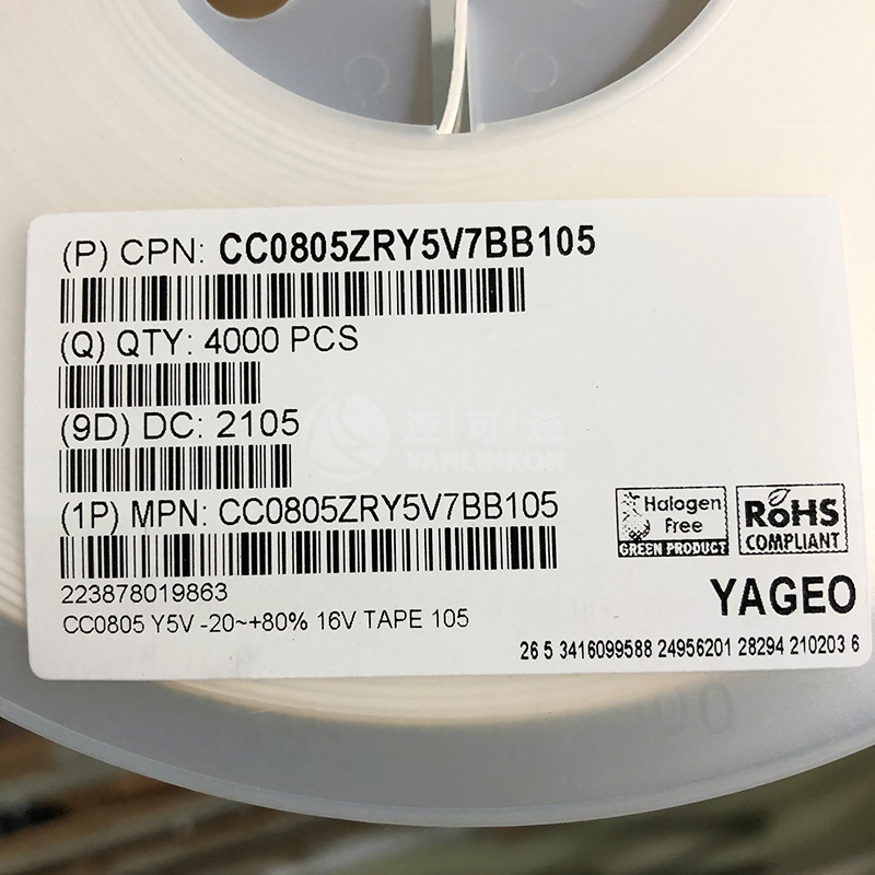 CC0805ZRY5V7BB105