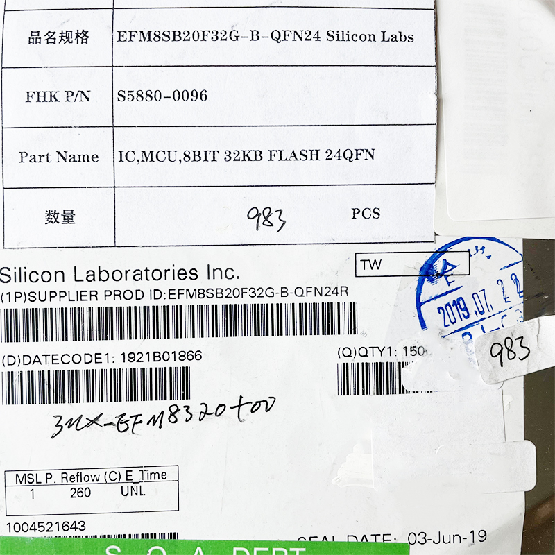 EFM8SB20F32G-B-QFN24